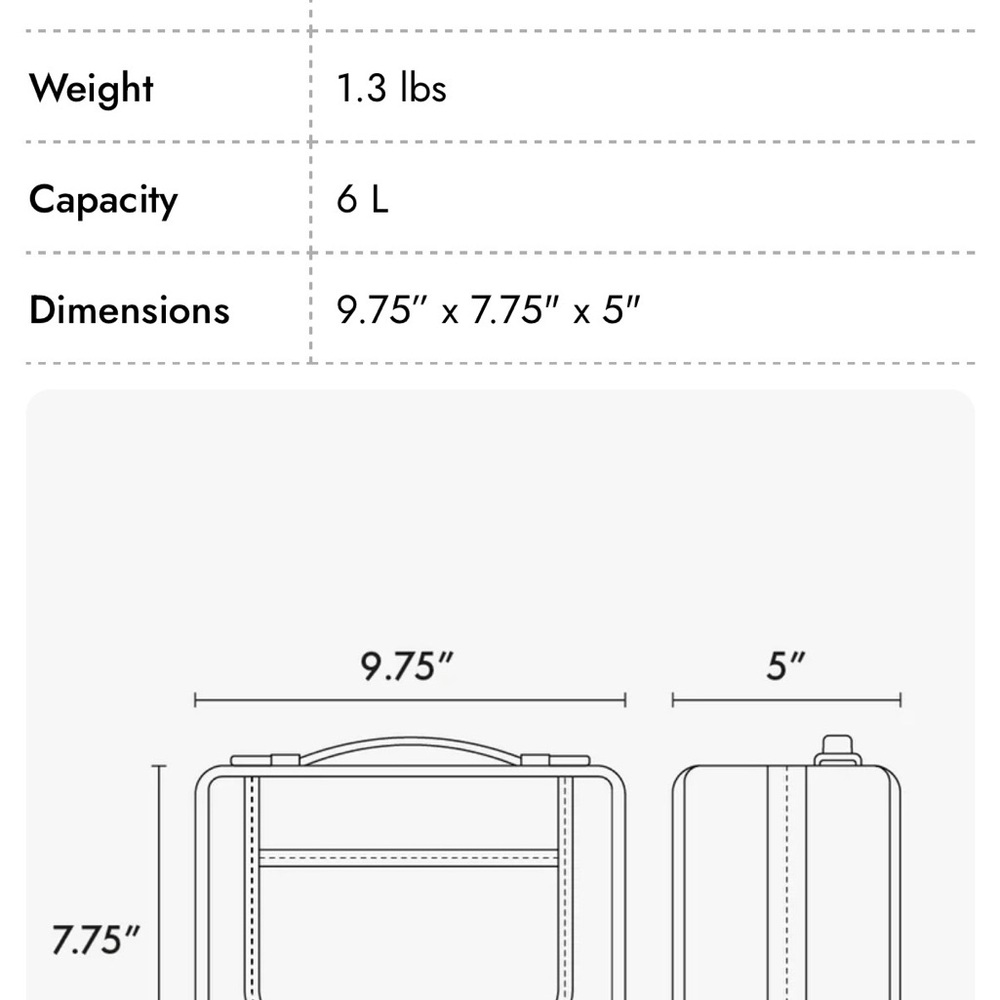 Calpak Transparent Bag with Green Trim Medium - Picture 4 of 4